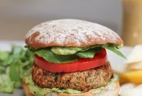 Spicy Black Bean Burger with Tajín Seasoning