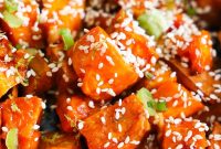 Chili-Lime Glazed Sweet Potatoes with Honey and Cilantro