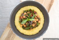 Kale Puttanesca with Creamy Vegan Polenta: Rustic Weeknight Dinner