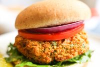 Juicy Zucchini Burgers with Flavorful Herb Sauce