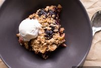 Cherry Rhubarb Crumble Recipe with Video Tutorial