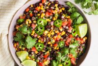 Zesty Black Bean & Corn Salad with Lime and Cilantro