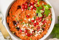 Pecan Muhammara Dip Recipe: Spicy Roasted Red Pepper & Walnut Spread
