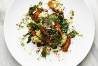 Kale and Pecan Pesto Salad with Lemon Parmesan Dressing