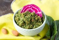 Beet Green and Almond Pesto Pilaf — NYC Greenmarket Video