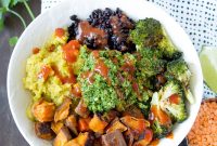 Roasted Sweet Potato and Lentil Buddha Bowl Recipe
