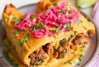 Sweet Potato Enchiladas with Creamy Chipotle Sauce