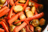 Maple-Roasted Brussels Sprouts and Carrots Recipe