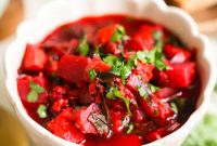 Roasted Beet and Sweet Potato Soup Recipe for Fall Nights