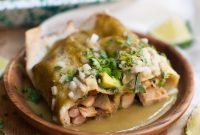 Vegan Green Chili Chicken Enchiladas Recipe