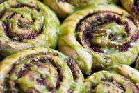 Chocolate Matcha Sticky Buns Recipe — Gooey Green Tea Rolls