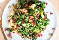 Winter Kale Salad with Roasted Squash and Cranberries