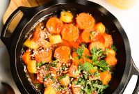 Orange Miso-Glazed Sweet Potatoes with Citrus Soy Glaze