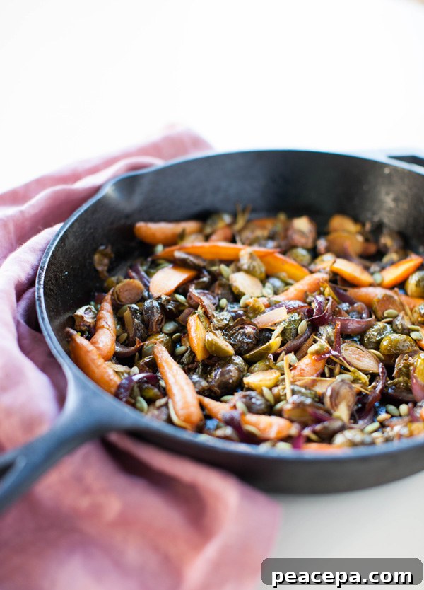 Smoky Maple Roasted Brussels Sprouts | sweetpotatosoul.com