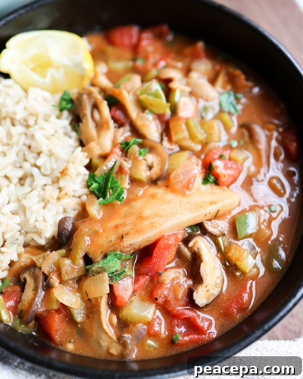 Vegan Mushroom Étouffée
