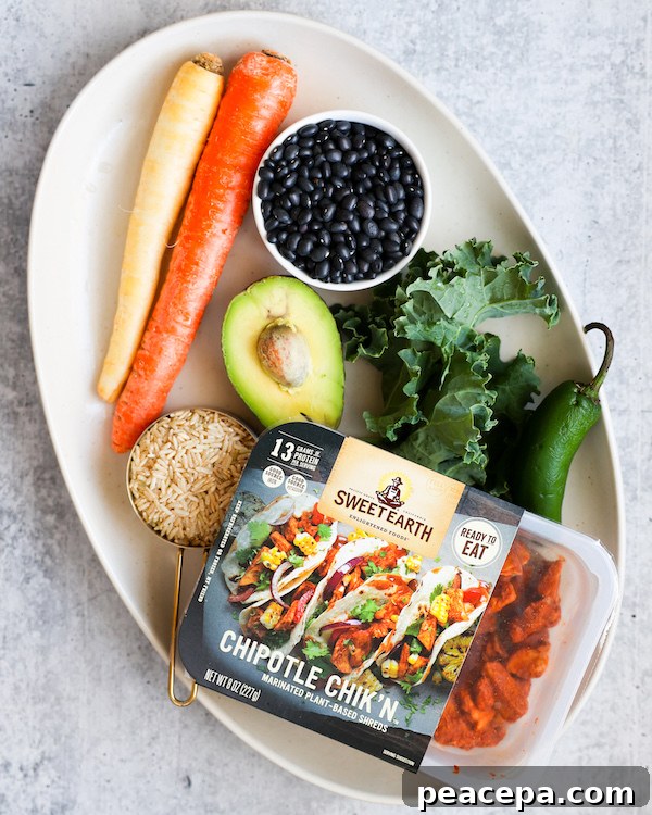 Vegan Burrito Bowl Ingredients