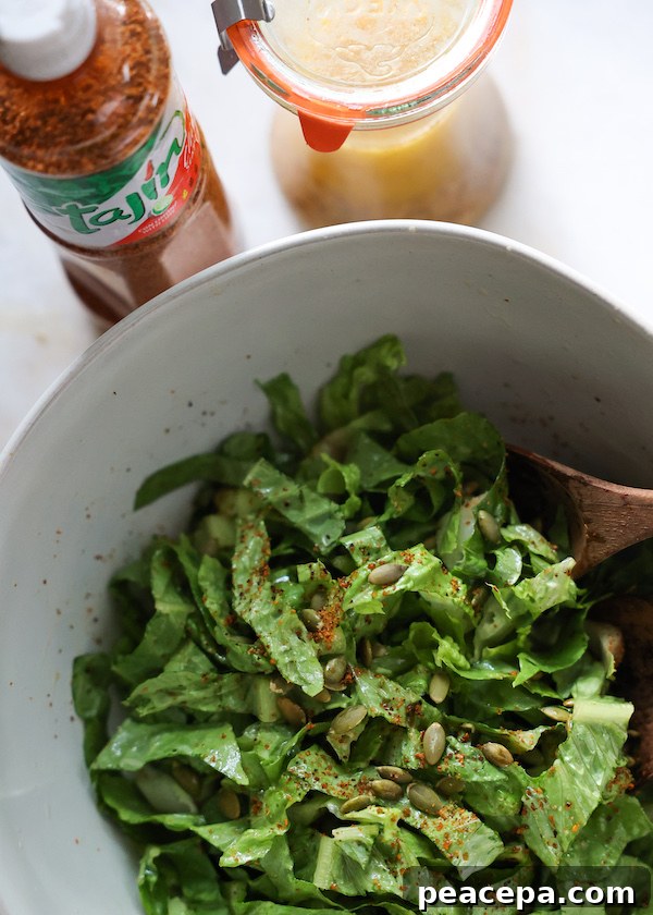 Simple Salad with Tajin Vinagrette