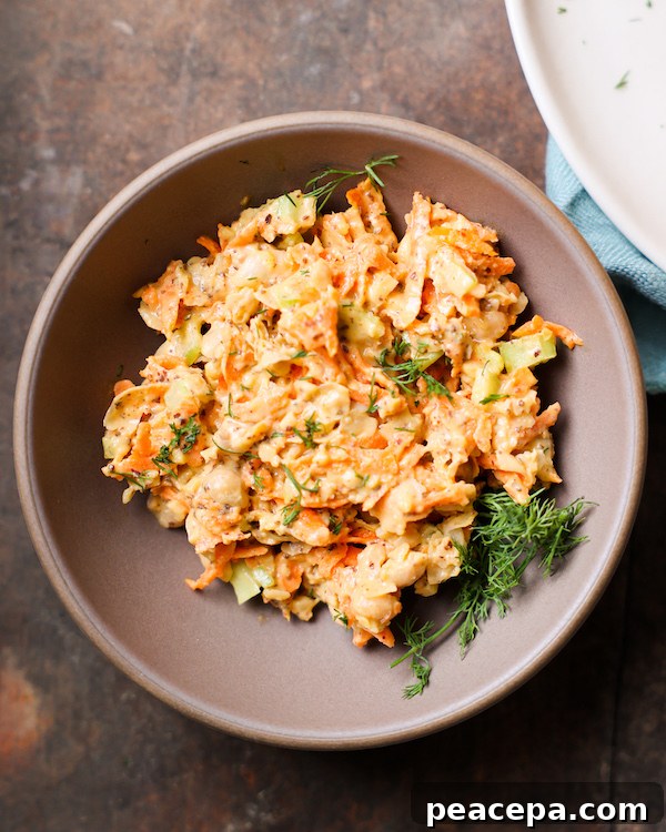 Carrot Chickpea Tuna Salad