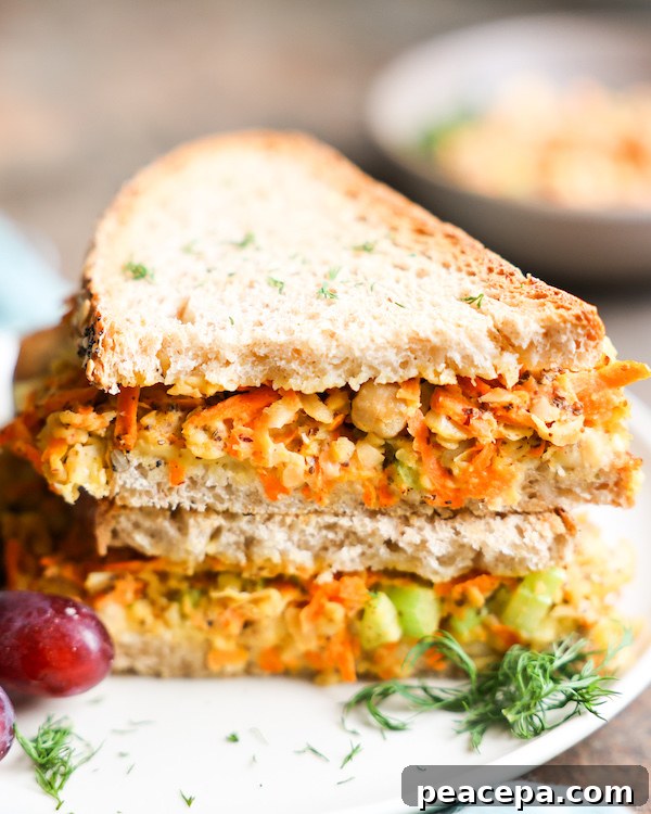 Carrot Chickpea Tuna Melt
