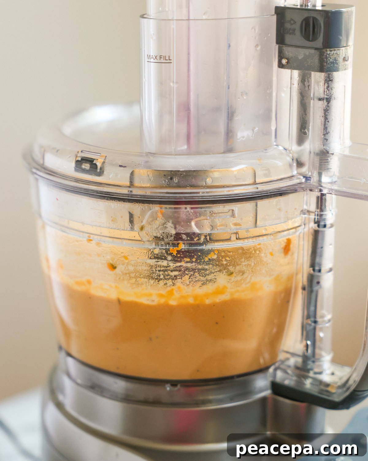 sweet potato hummus blending