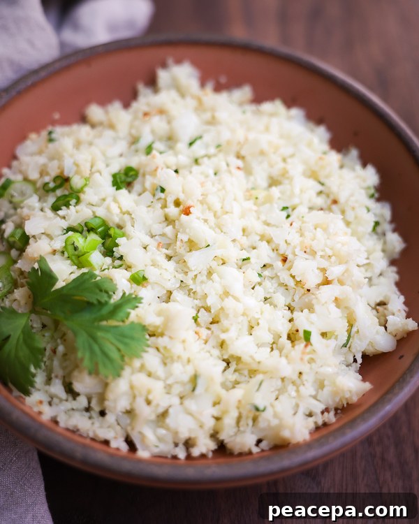 Roasted Cauliflower Rice