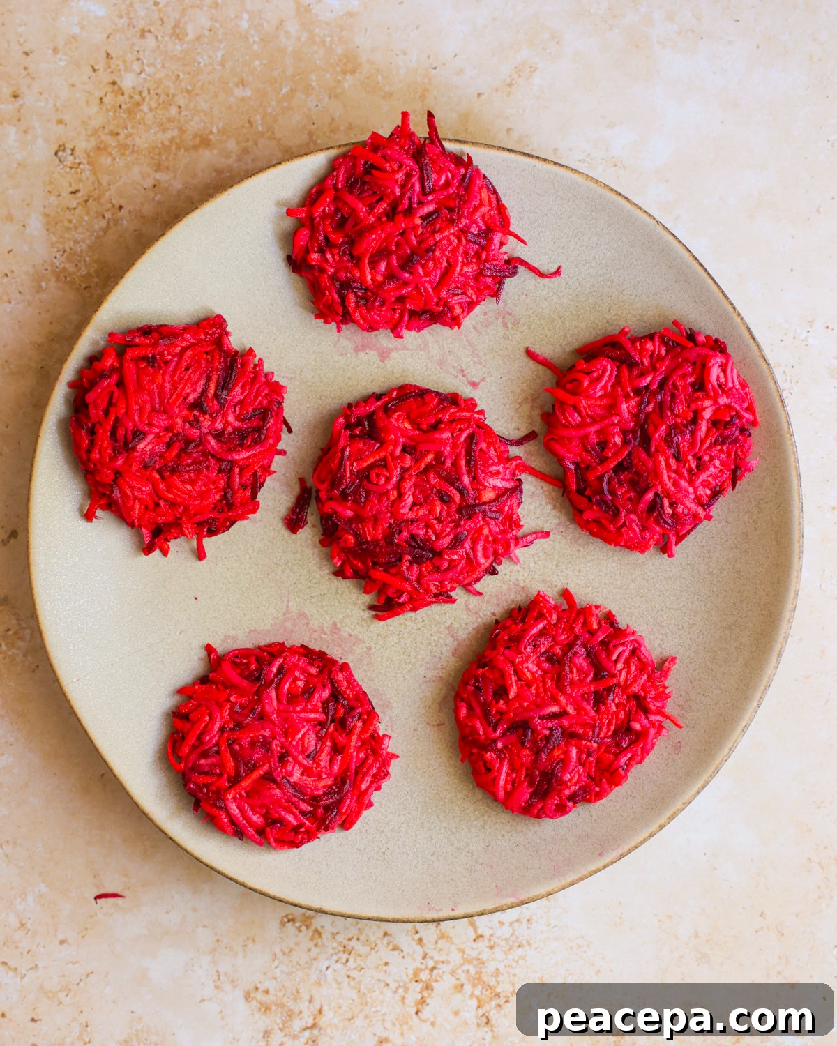 shaped fritters on a plate