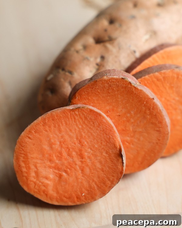 Baked sweet potatoes