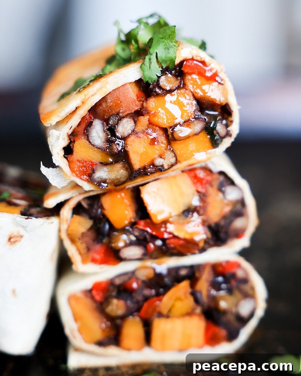 Sweet potato breakfast burrito