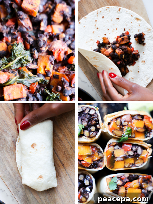 Wrapped burritos