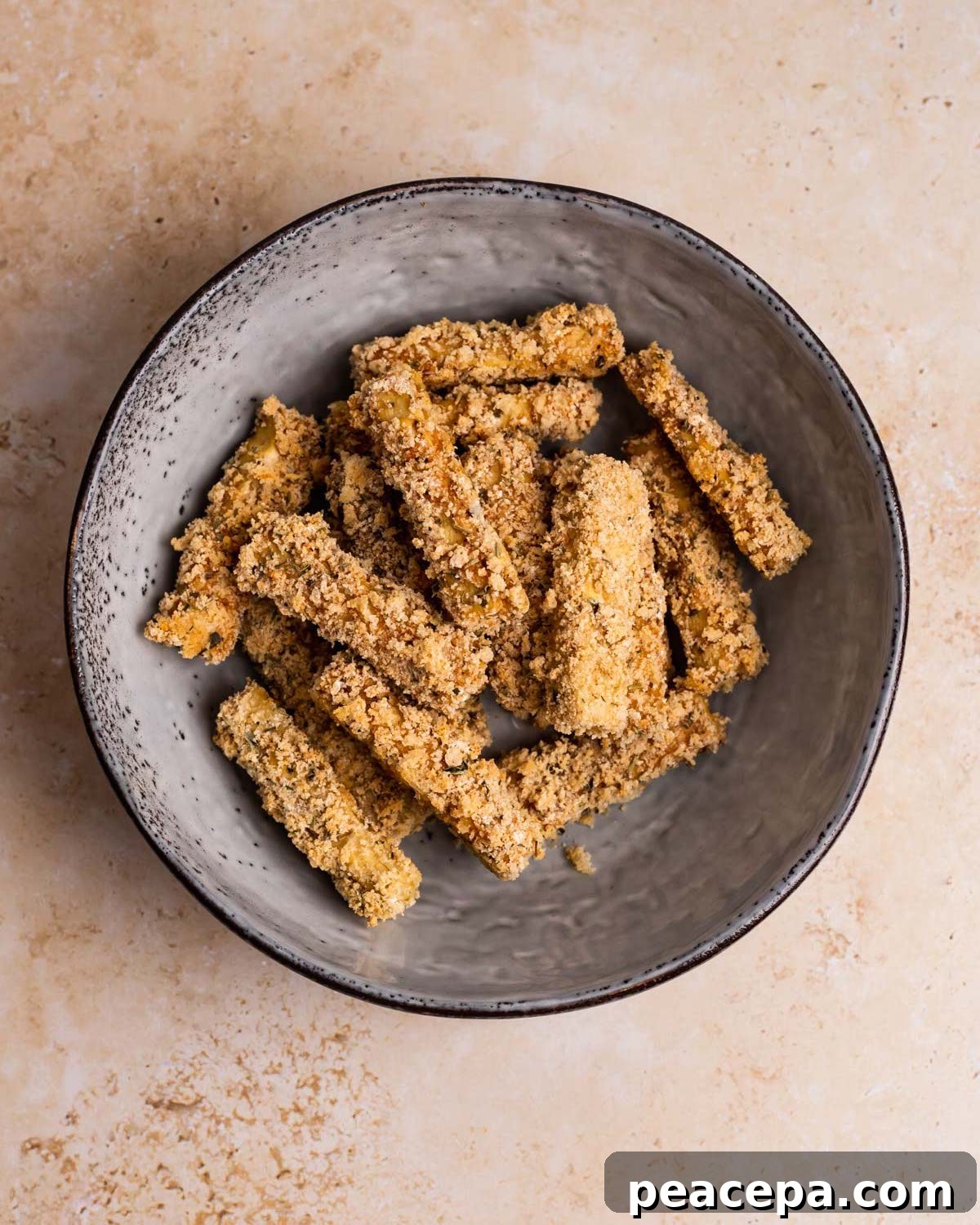 crispy tofu wings in a bowl