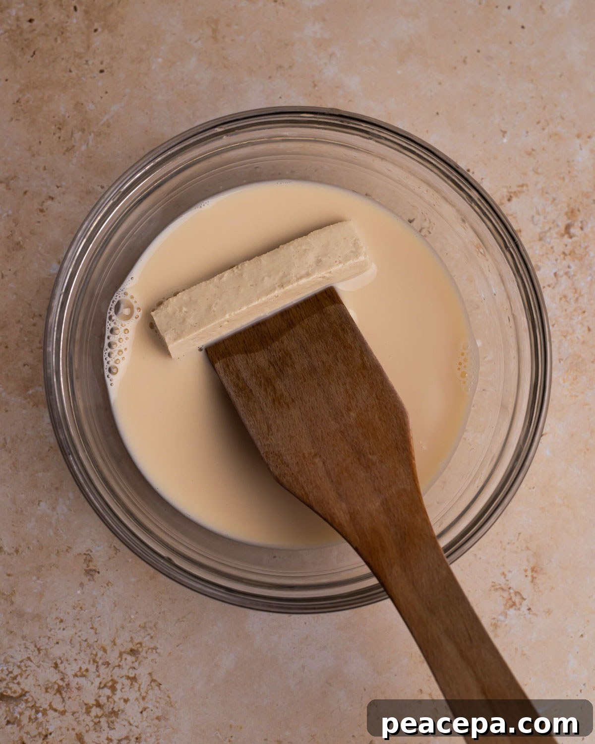 dipping tofu in wet dredge