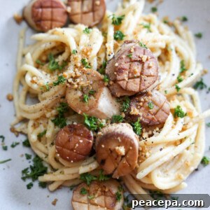 Creamy Vegan Pasta with Seared Mushroom Scallops 9 img 12000 9