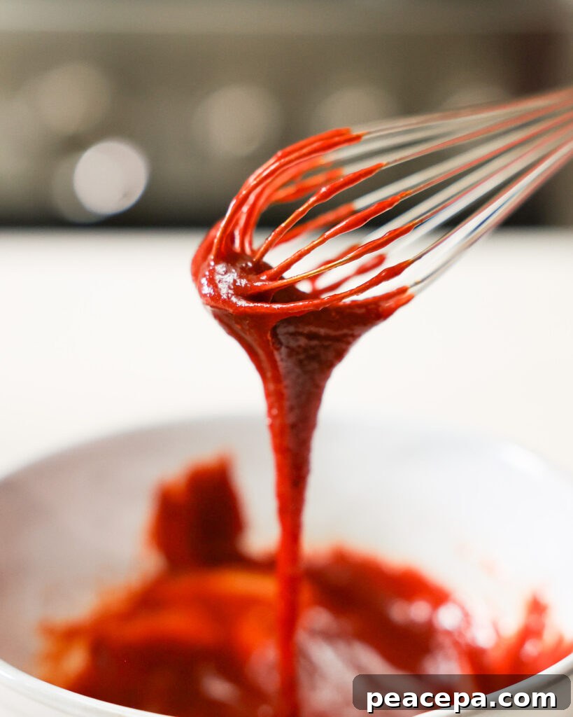 gochujang sauce whisked
