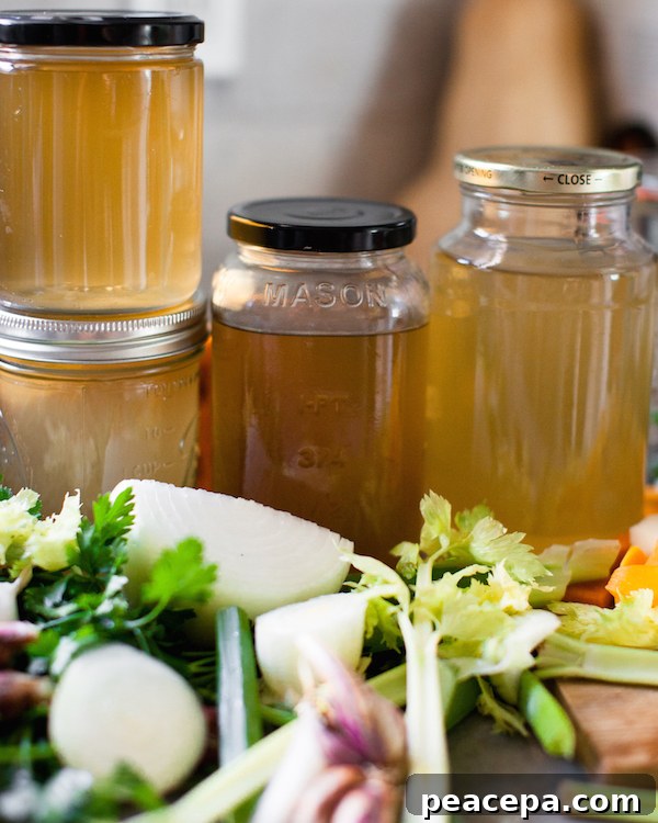 homemade vegetable broth