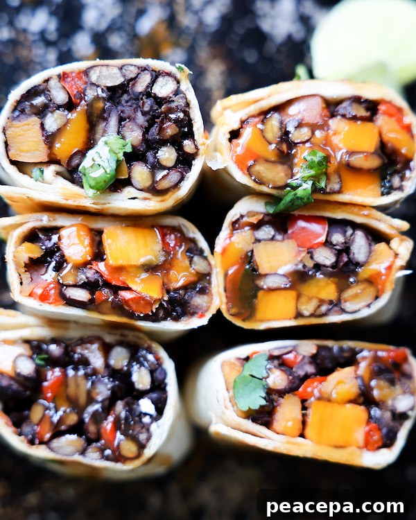 Sweet potato breakfast burrito