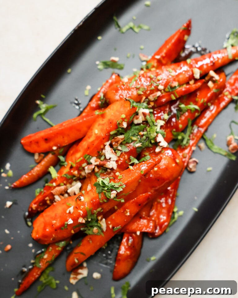 Gochujang roasted carrots