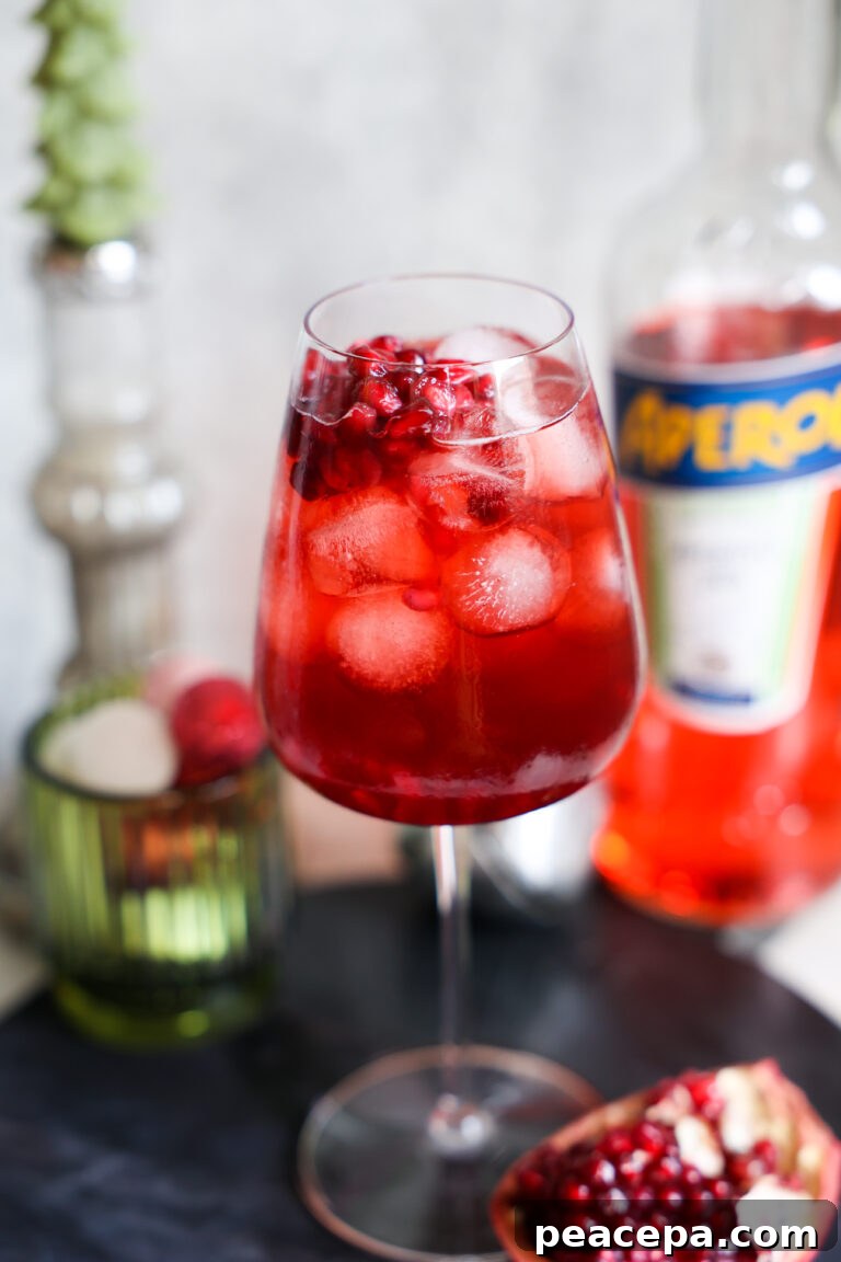 Pomegranate Aperol Spritz