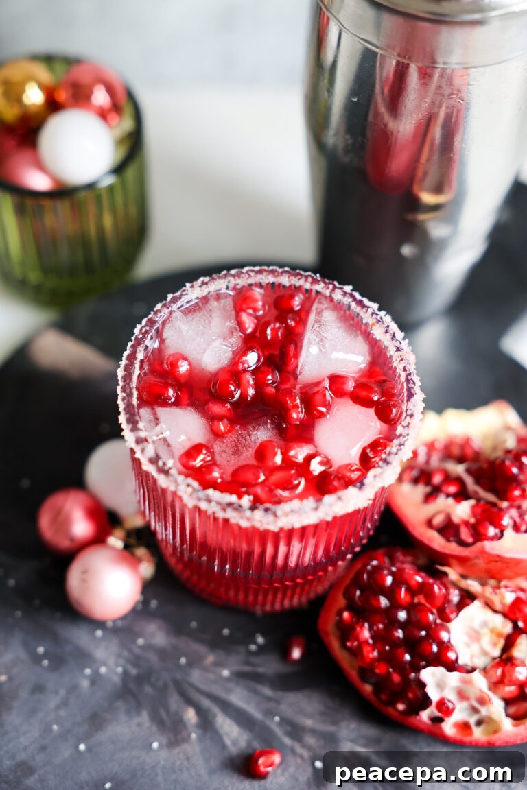 Pomegranate margarita