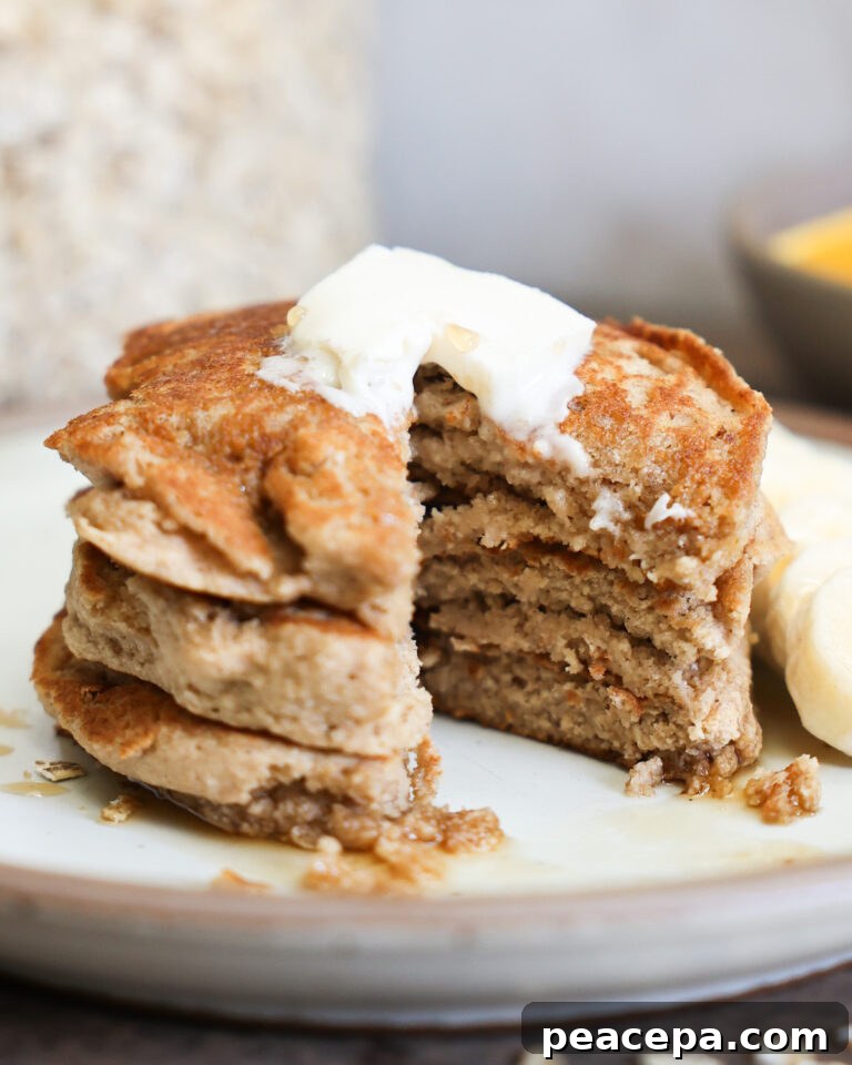 Oat flour pancakes