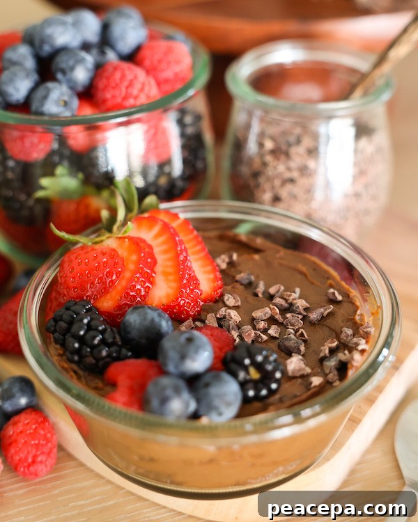 Vegan chocolate mousse