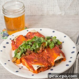 Curried Swiss Chard Enchiladas