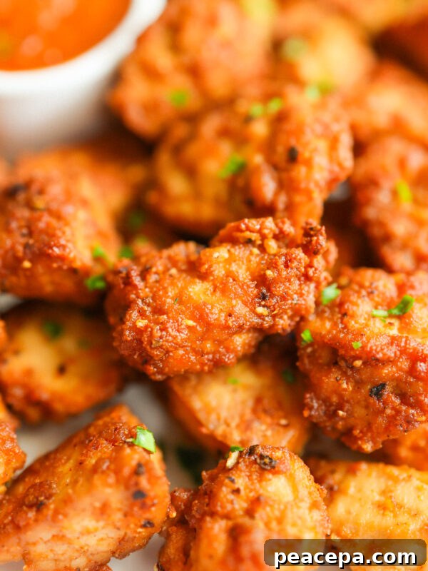 Vegan tofu nuggets.