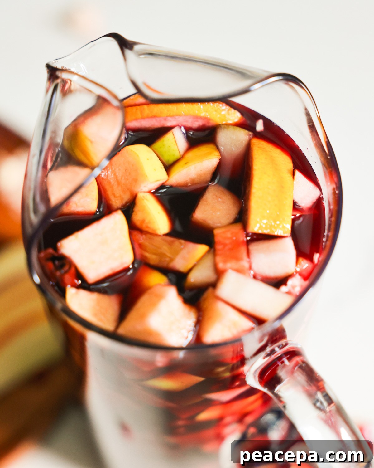 overhead apple cider sangria