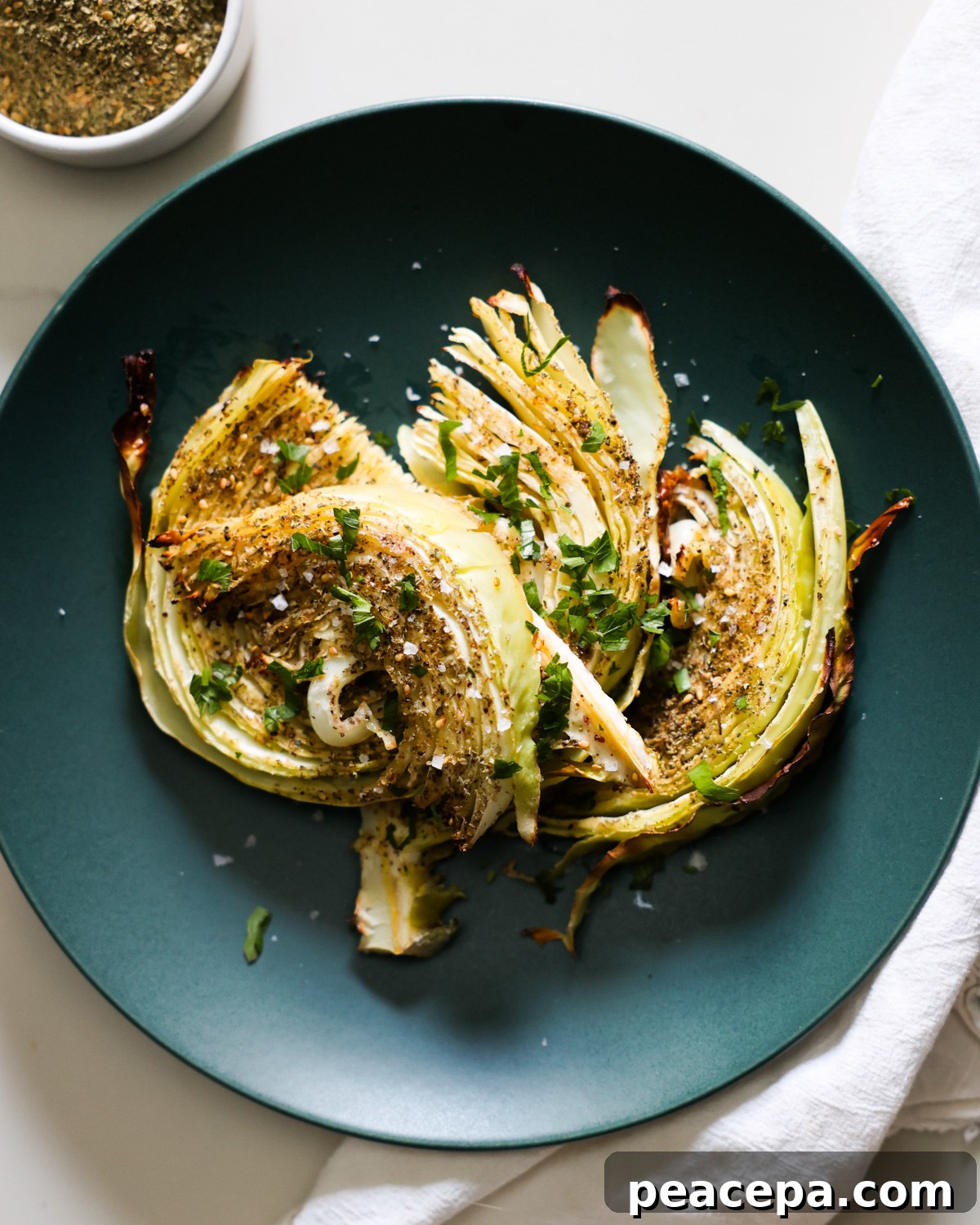 Za'atar roasted cabbage