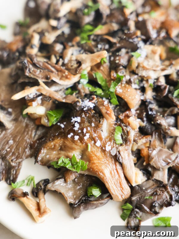 pan-fried oyster mushrooms