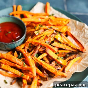 sweet potato fries on plate
