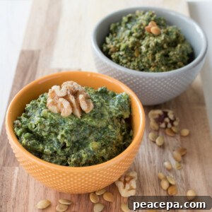 Vegan Basil and Dandelion Pesto