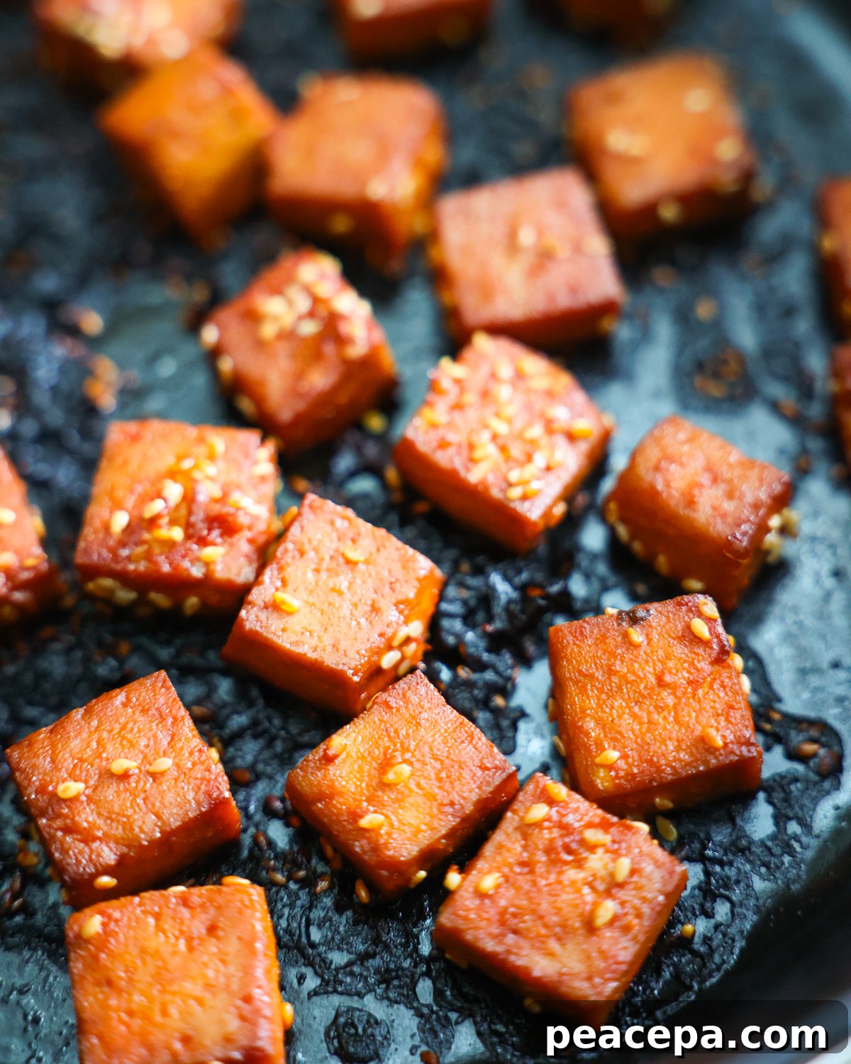 baked marinated tofu