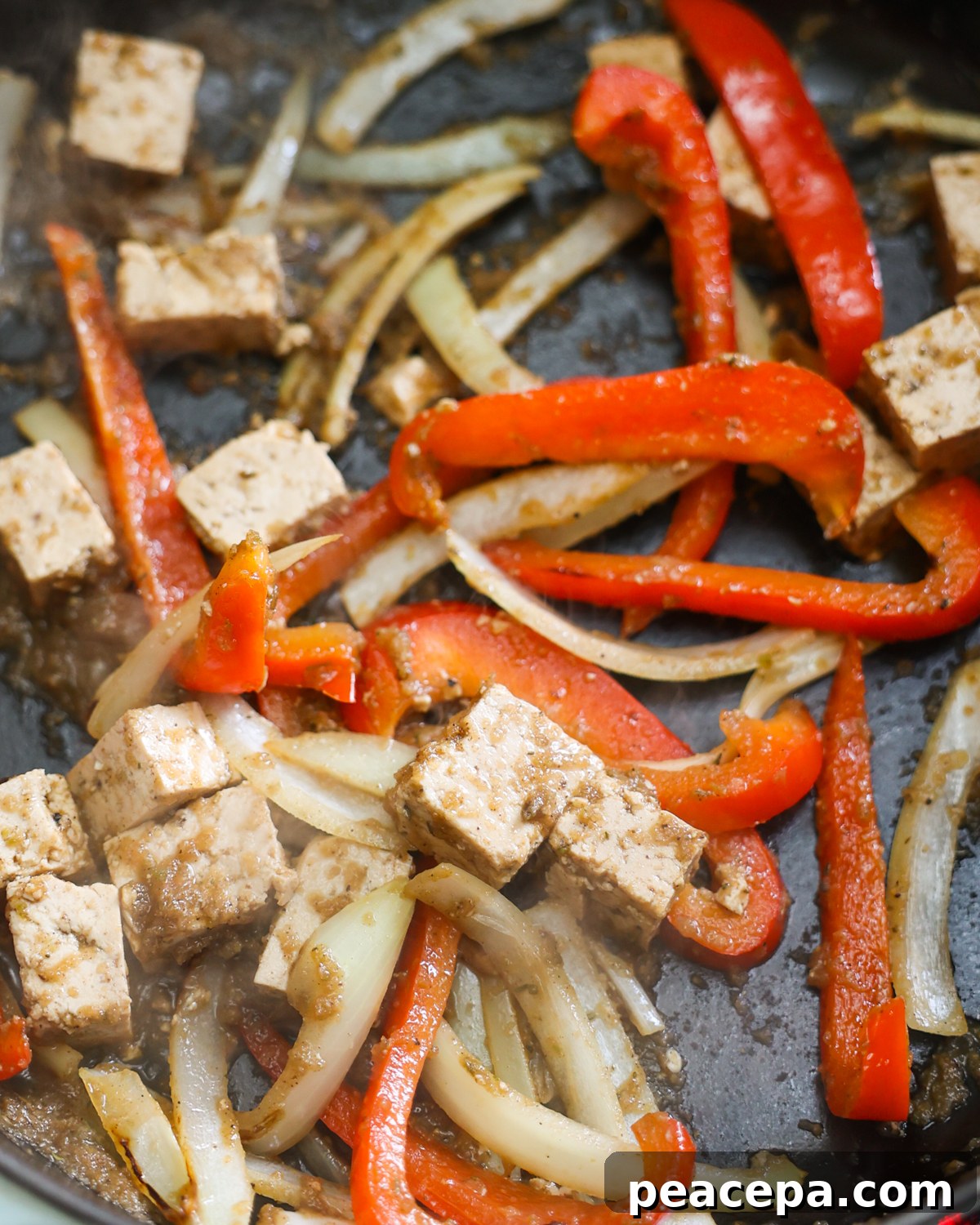 stir fried jerk tofu