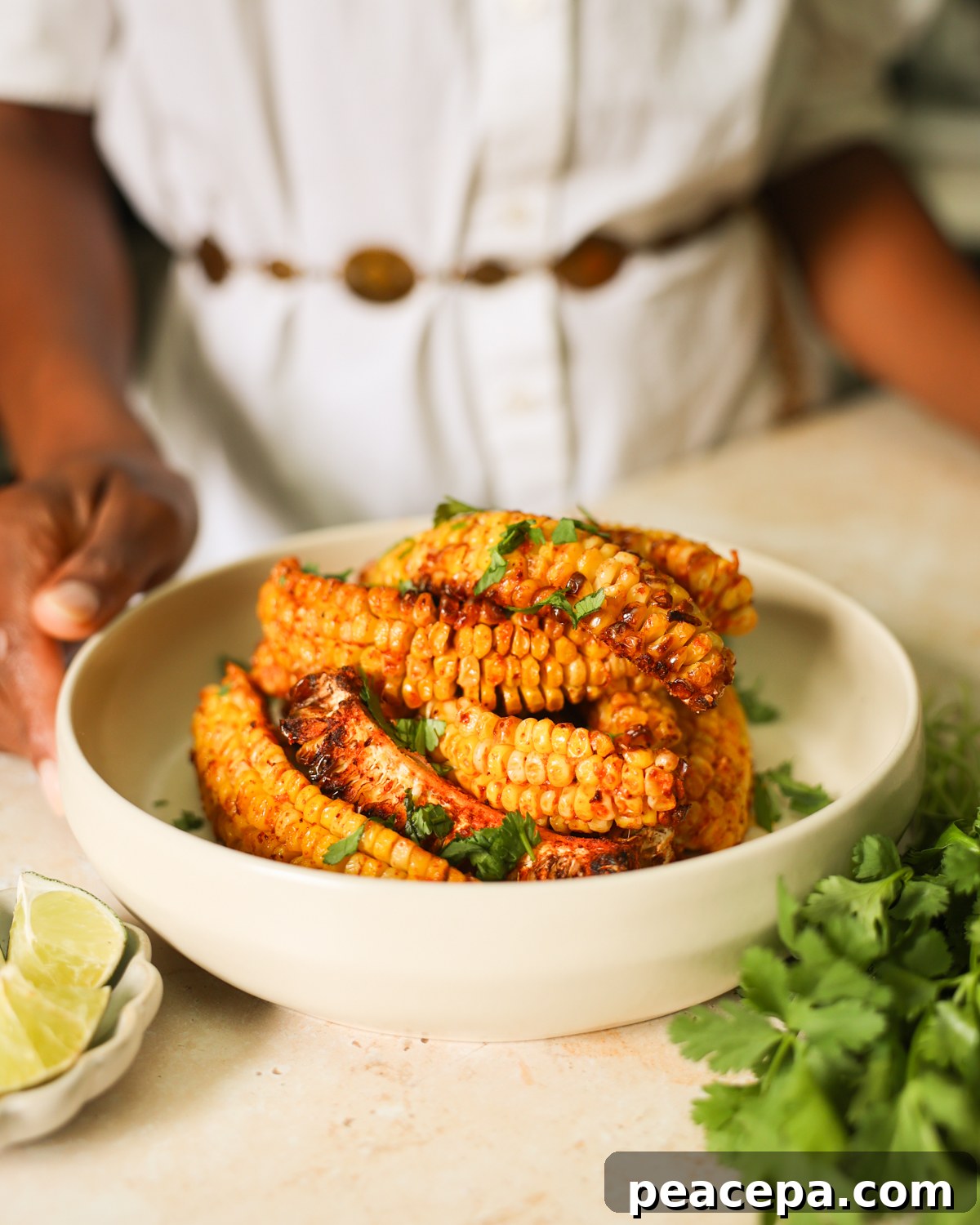 corn ribs on plate